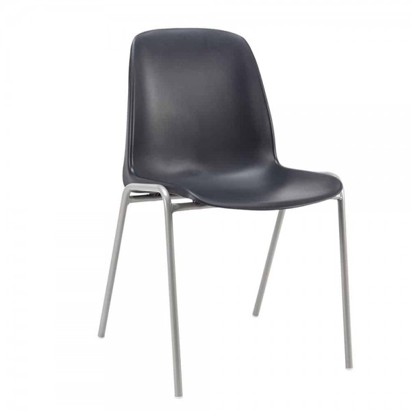 Izlivena složiva stolica – Sivi ram