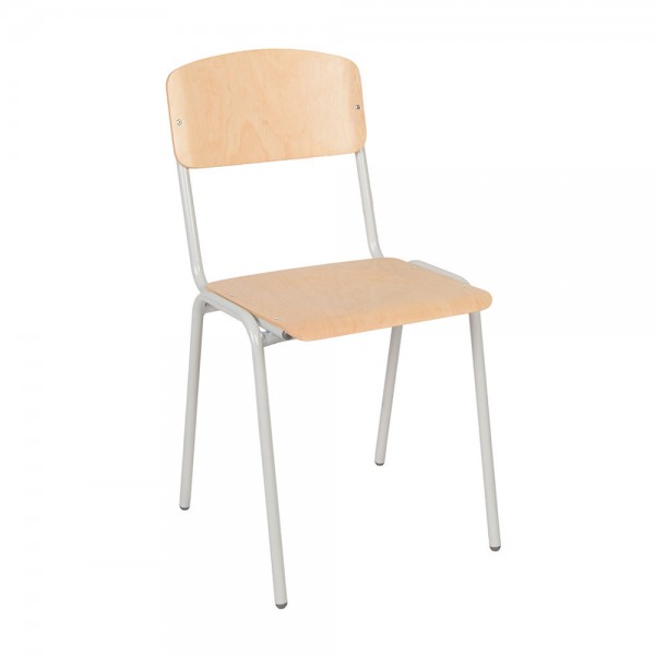 Složiva drvena stolica – Sivi ram